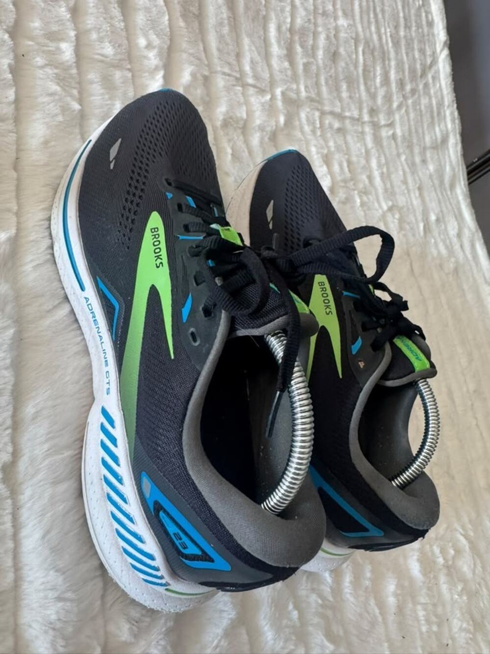 Brooks Adrenaline GTS 23 Men's Running Shoes Black Green Blue Size 9.5 D